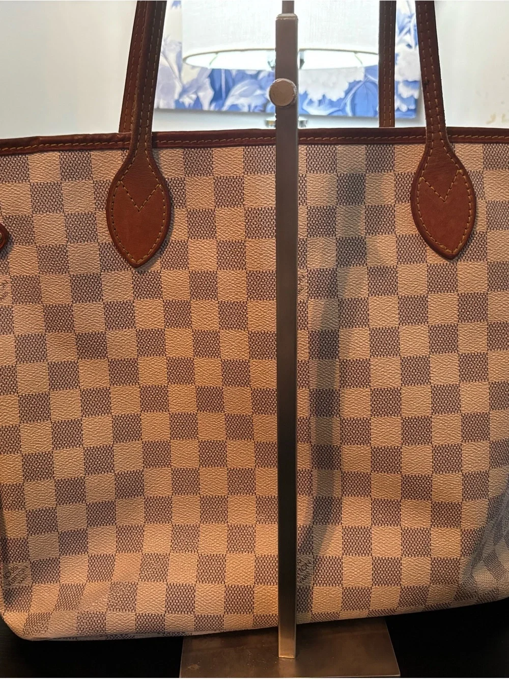 Authentic Louis Vuitton Neverfull MM – Damier Azur Canvas- please read